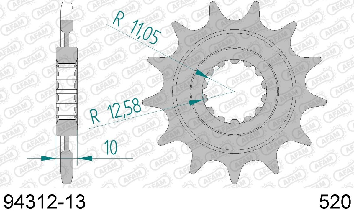 FRONT 13T, 520