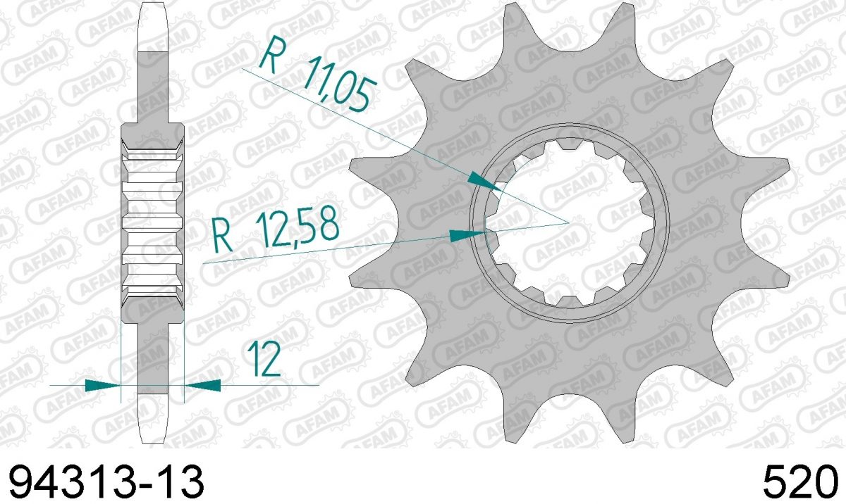 FRONT 13T, 520
