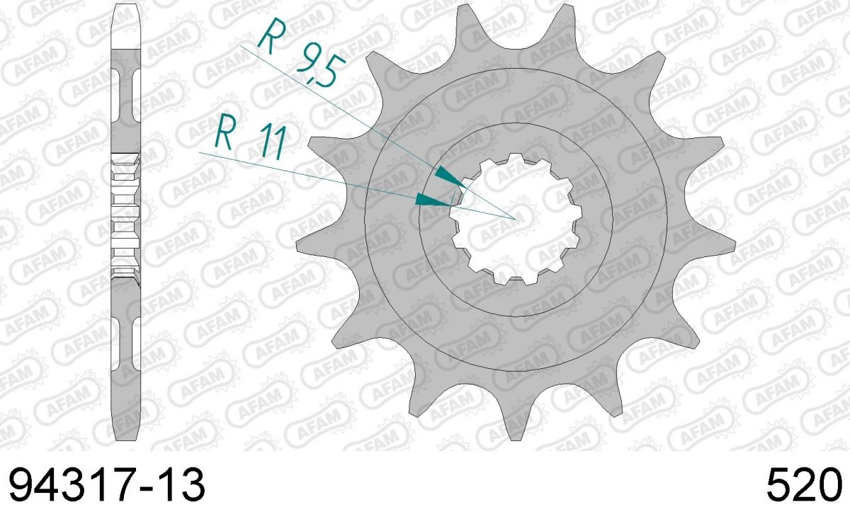 FRONT 13T, 520