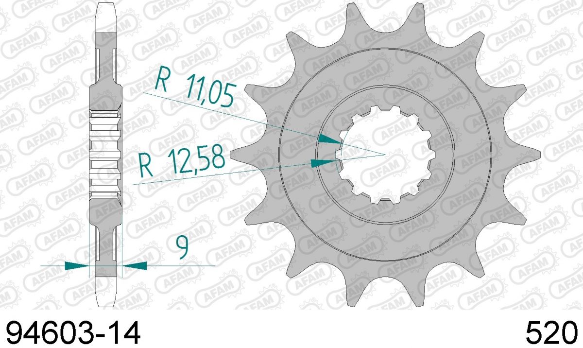 FRONT 14T, 520