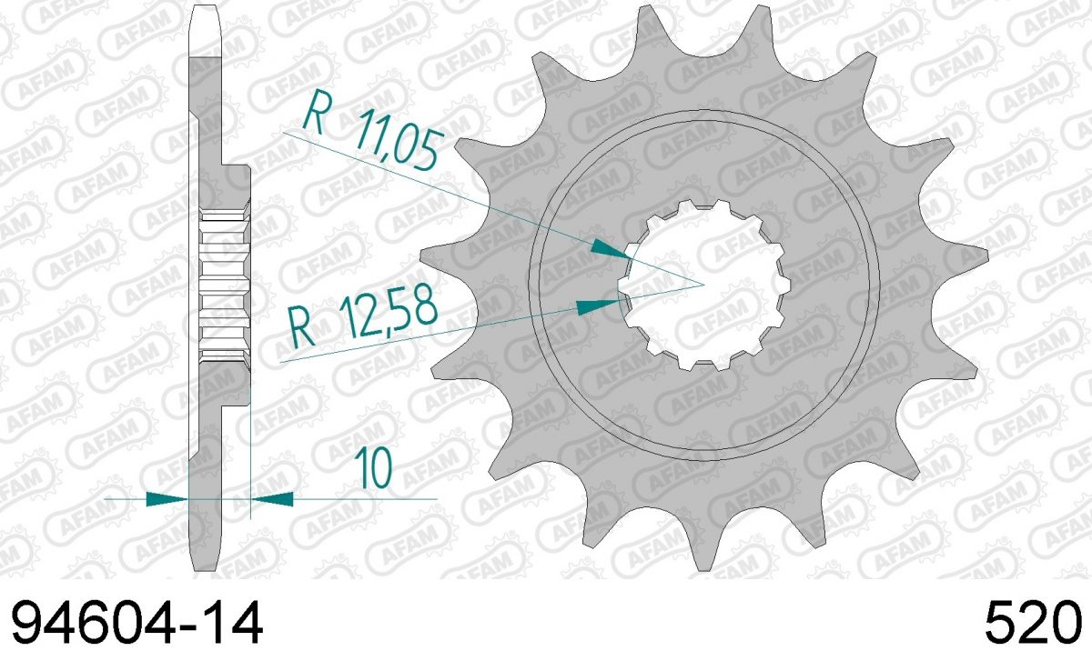 FRONT 14T, 520