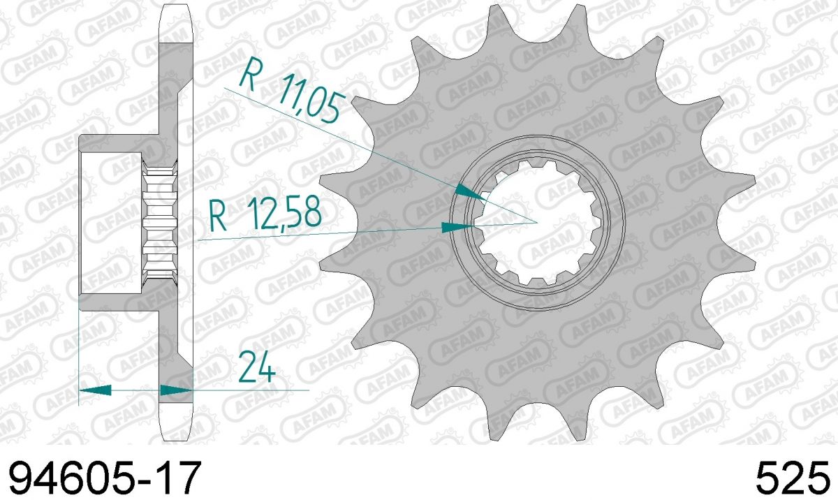 FRONT 17T, 525