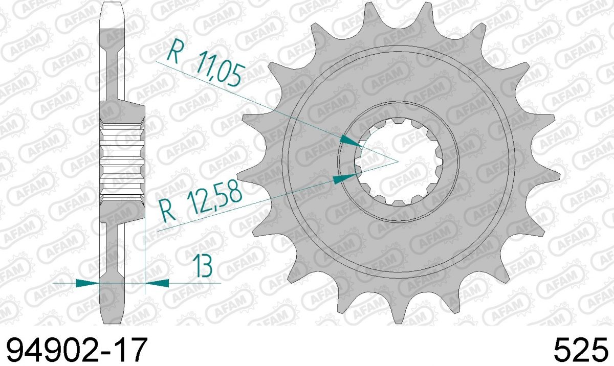 FRONT 17T, 525