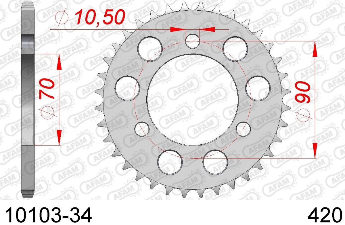 REAR STEEL 34T, 420