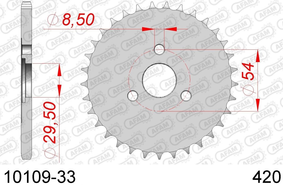 REAR STEEL 33T, 420