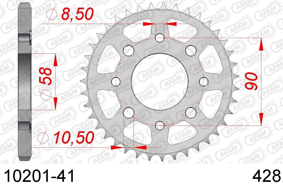 REAR STEEL 41T, 428