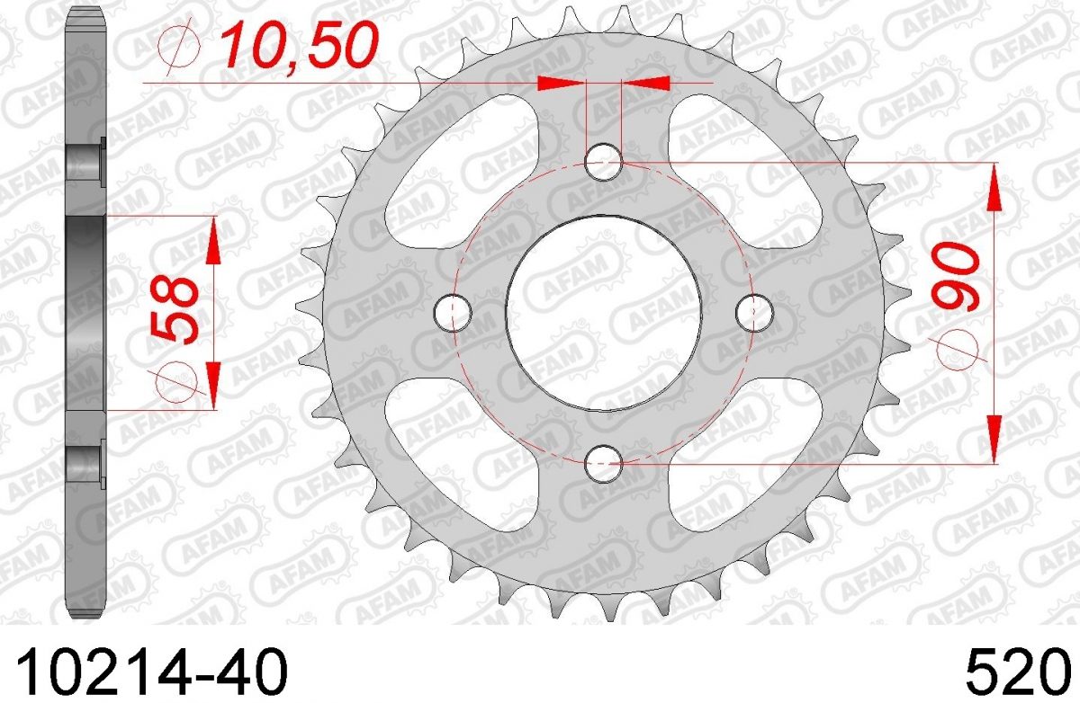 REAR STEEL 40T, 520