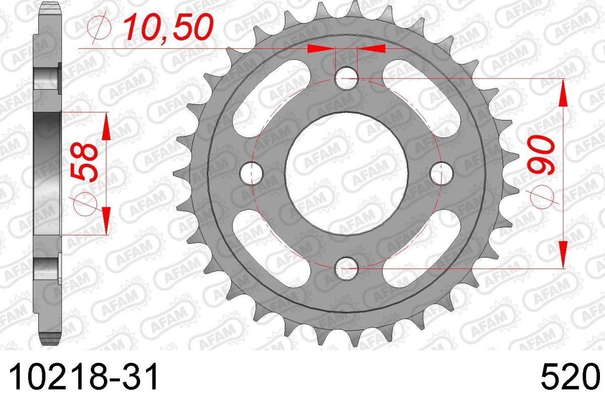 REAR STEEL 31T, 520