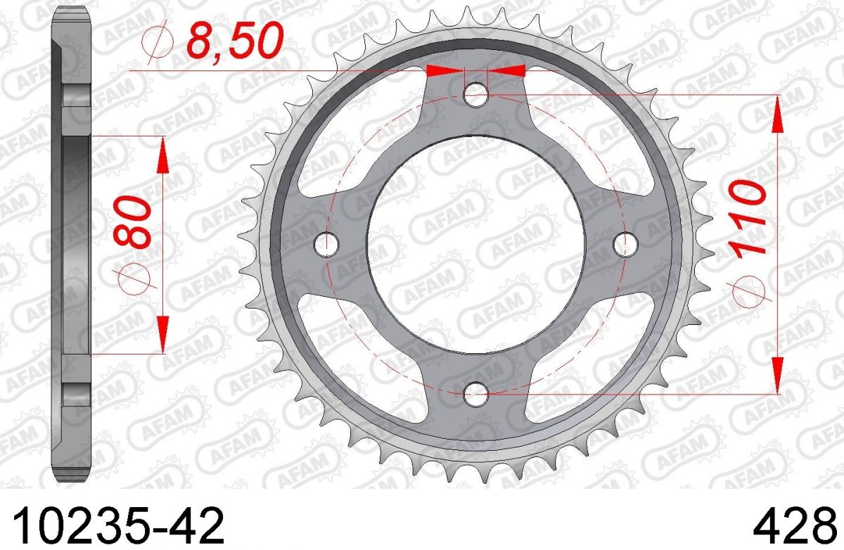 REAR STEEL 42T, 428