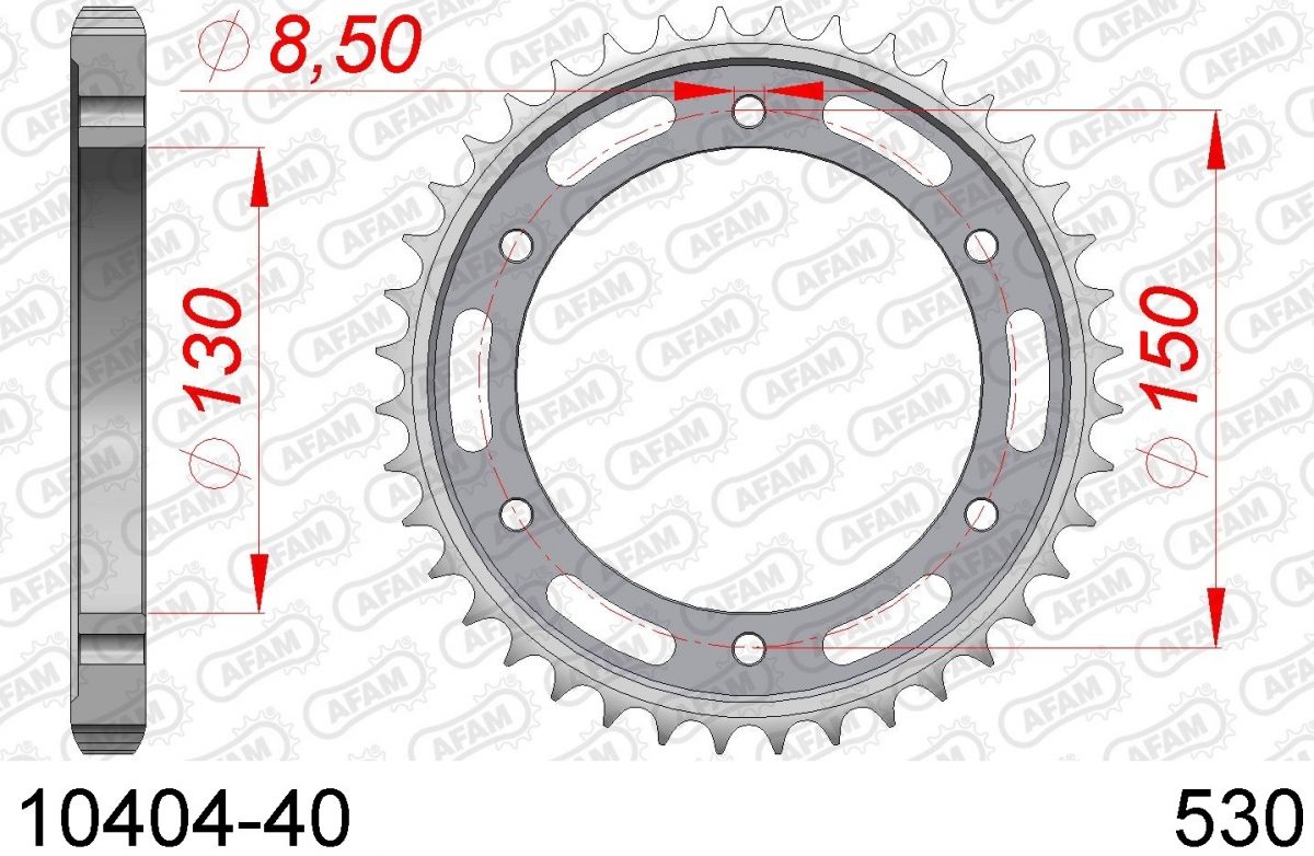REAR STEEL 40T, 530