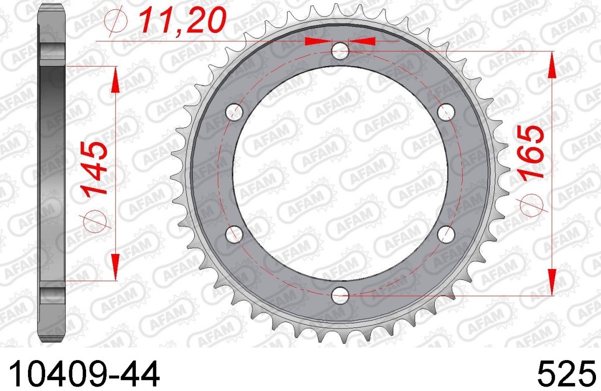 REAR STEEL 44T, 525