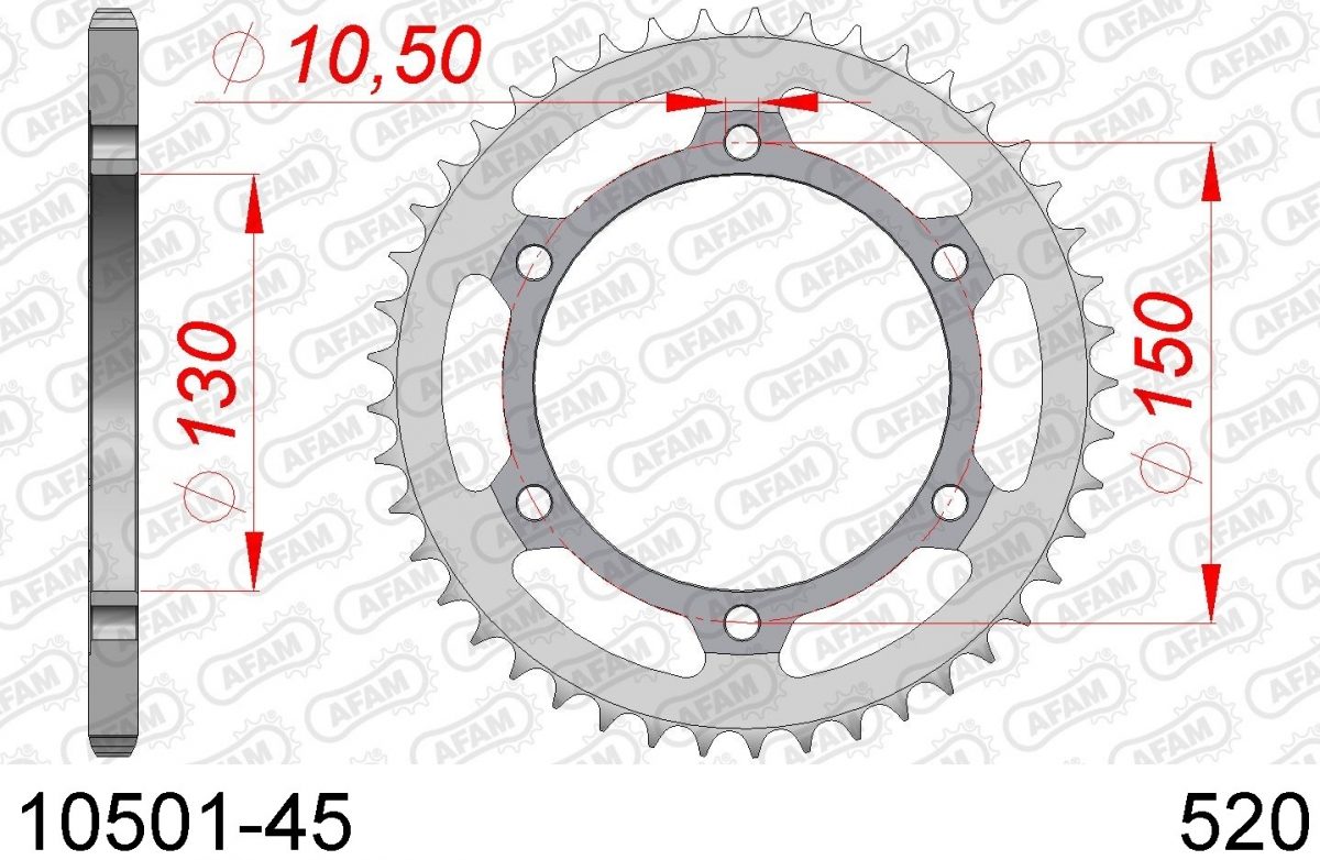 REAR STEEL 45T, 520