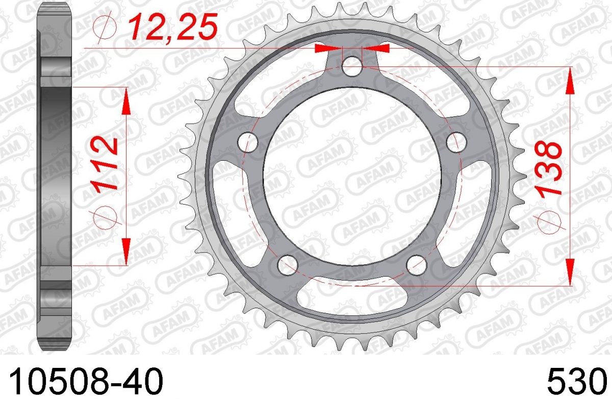 REAR STEEL 40T, 530