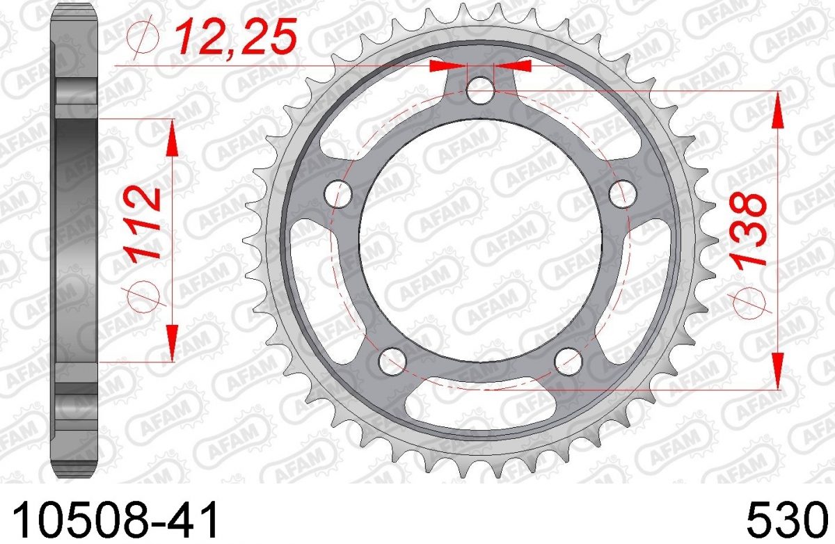 REAR STEEL 41T, 530