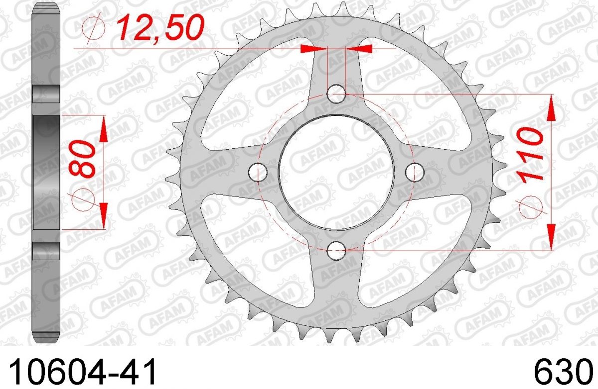 REAR STEEL 41T, 630