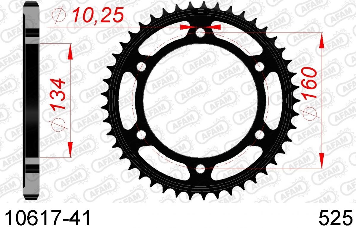 REAR STEEL 41T, 525