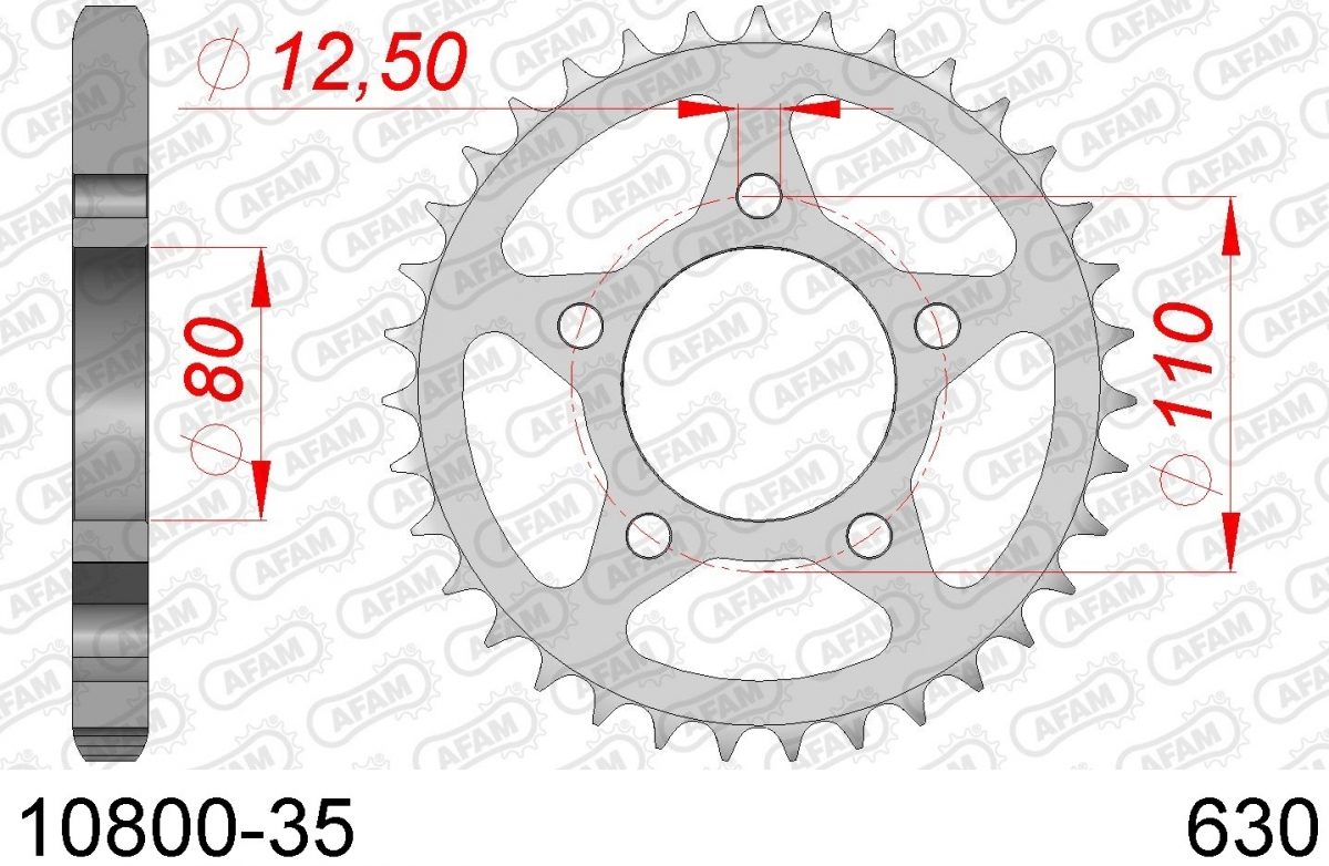 REAR STEEL 35T, 630