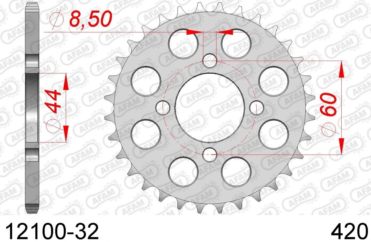REAR STEEL 32T, 420