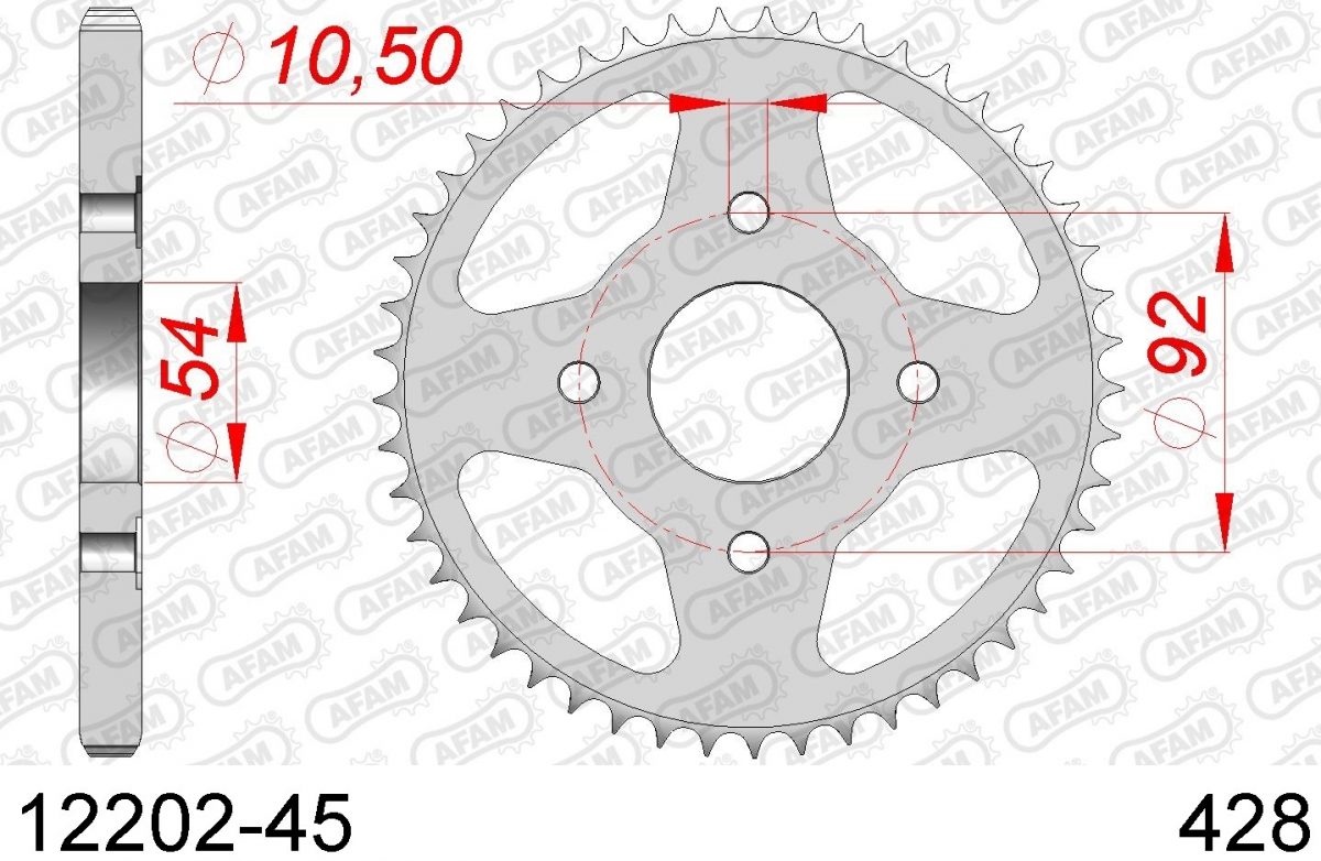 REAR STEEL 45T, 428