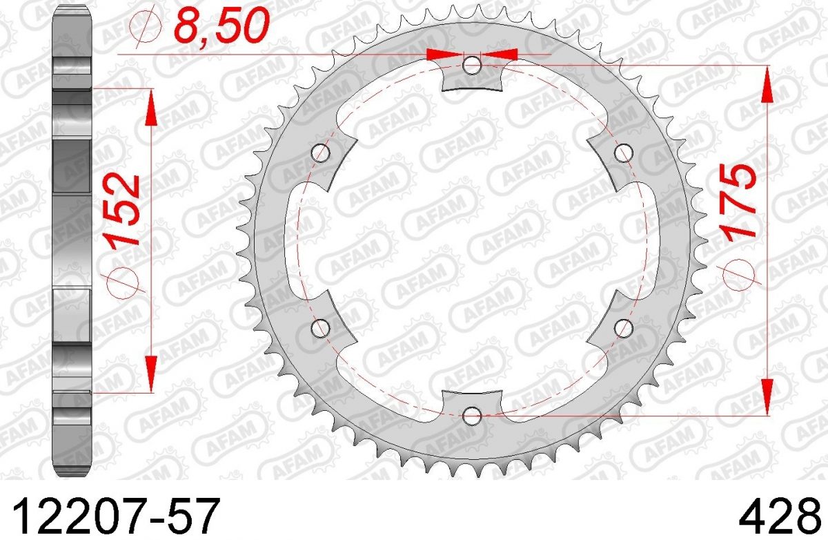 REAR STEEL 57T, 428