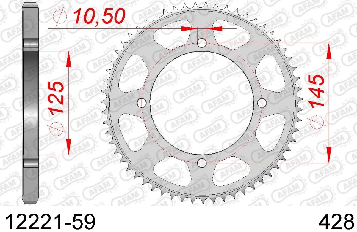 REAR STEEL 59T, 428
