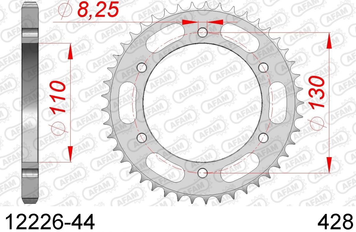 REAR STEEL 44T, 428