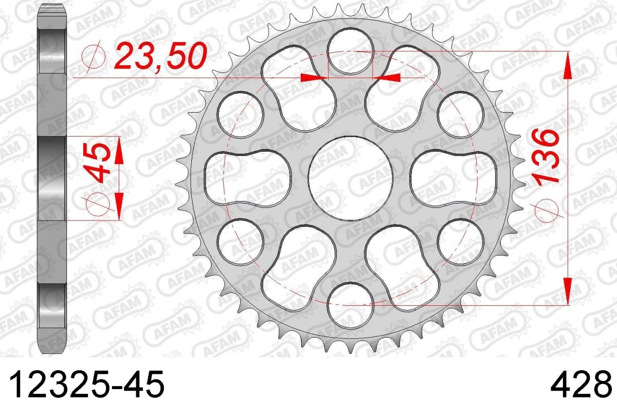 REAR STEEL 45T, 428