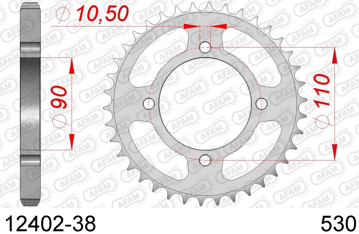 REAR STEEL 38T, 530