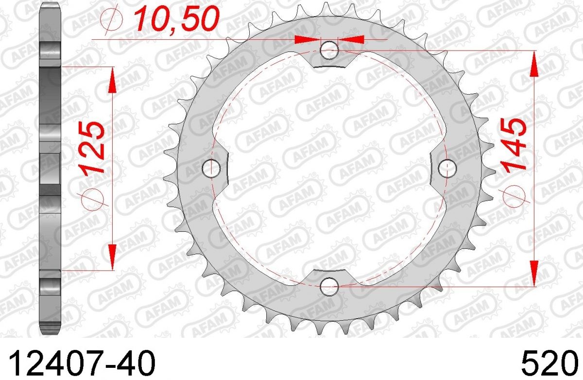 REAR STEEL 40T, 520