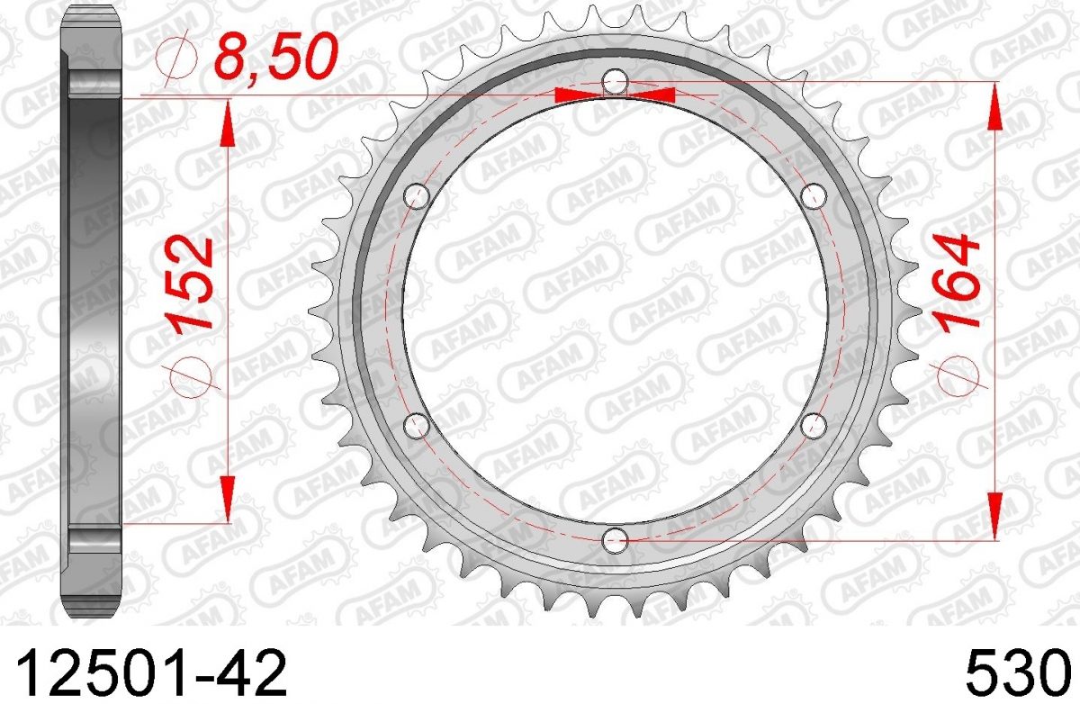REAR STEEL 42T, 530