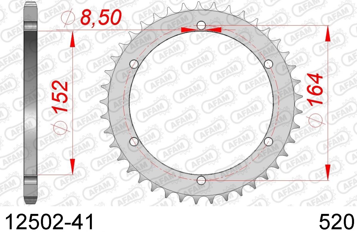 REAR STEEL 41T, 520