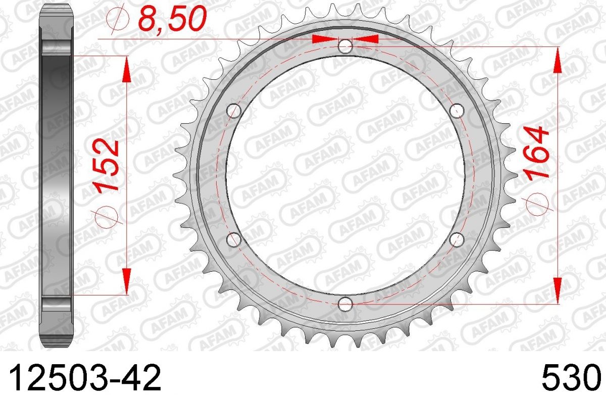 REAR STEEL 42T, 530