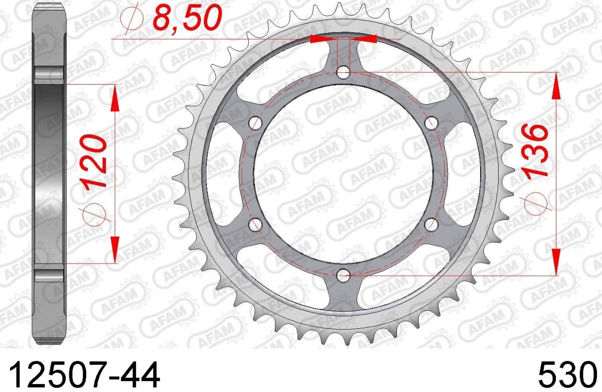 REAR STEEL 44T, 530