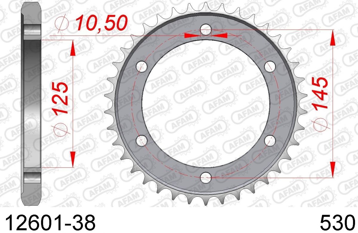 REAR STEEL 38T, 530
