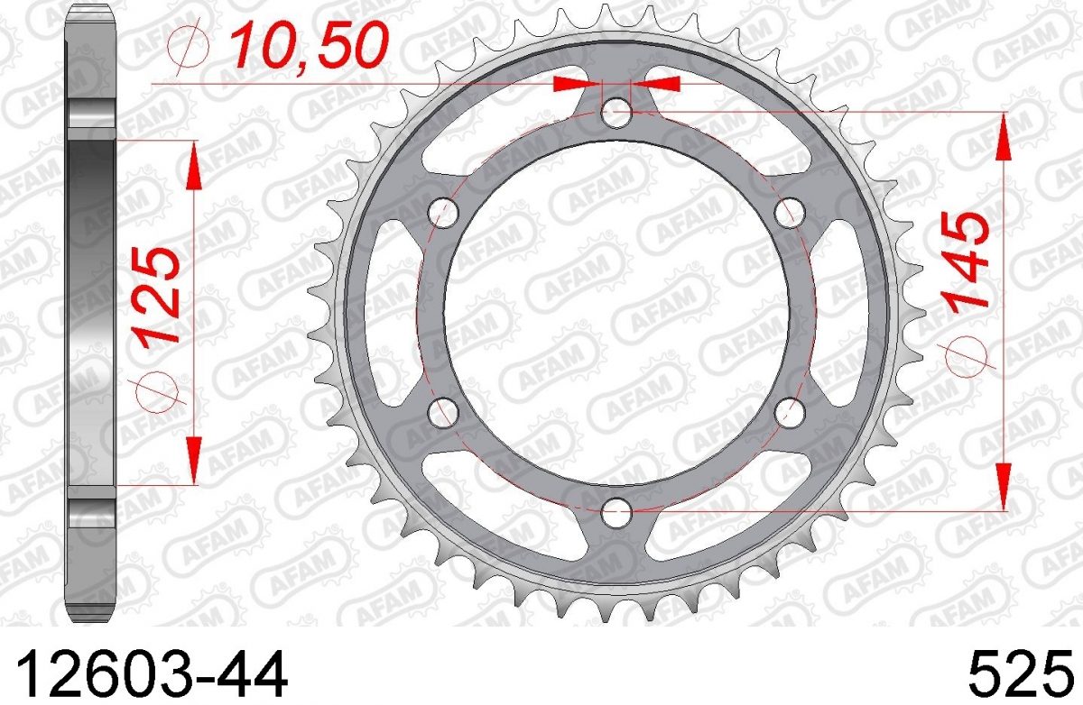 REAR STEEL 44T, 525
