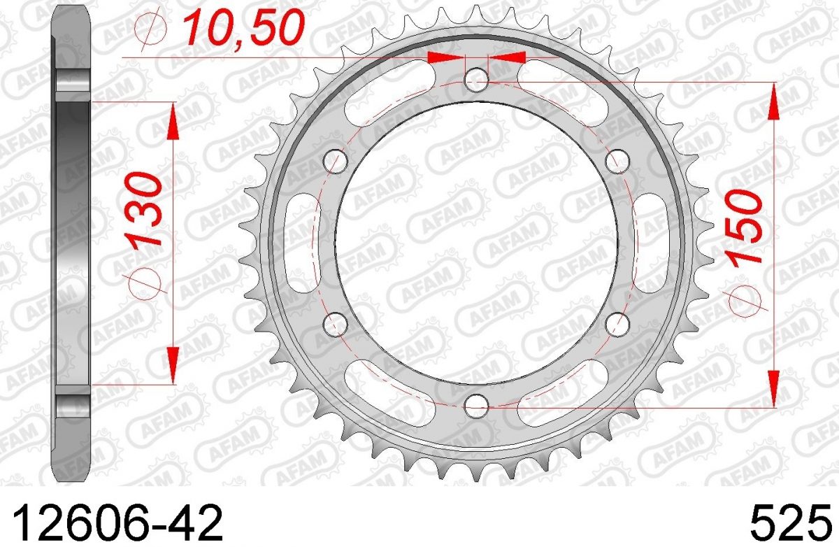 REAR STEEL 42T, 525