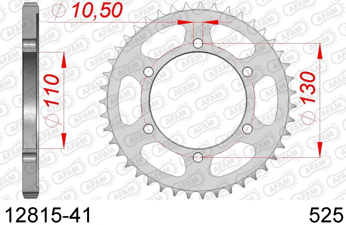REAR STEEL 41T, 525