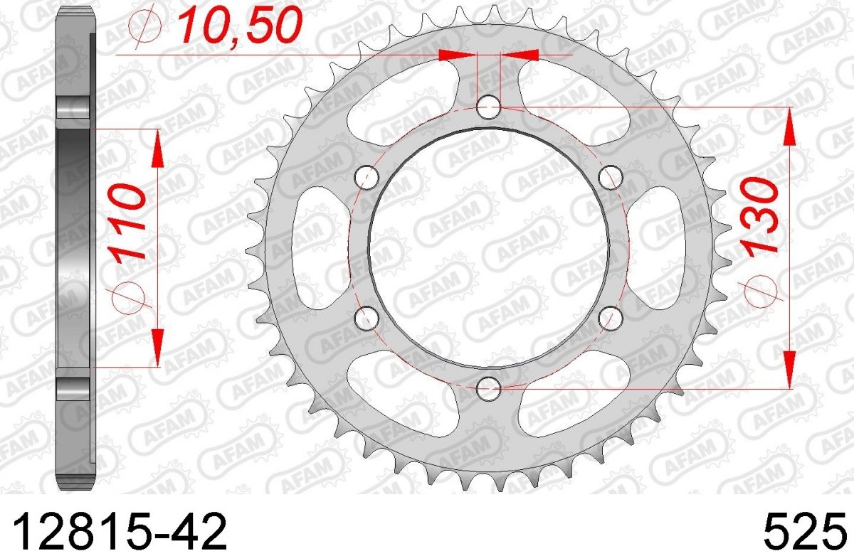 REAR STEEL 42T, 525
