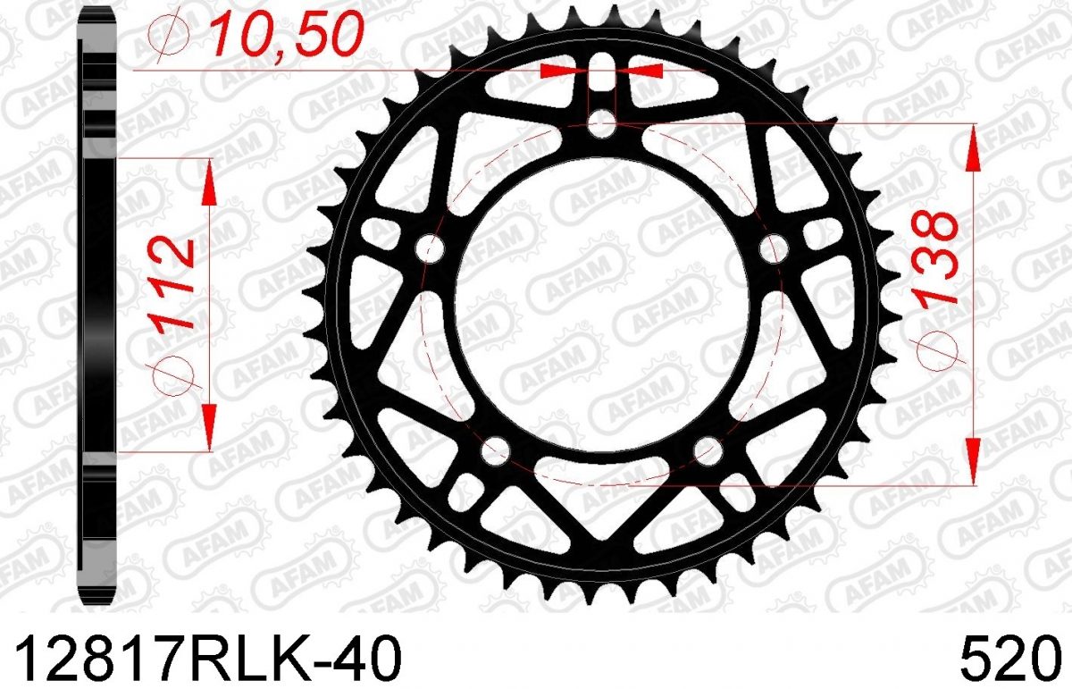 REAR STEEL 40T, 520