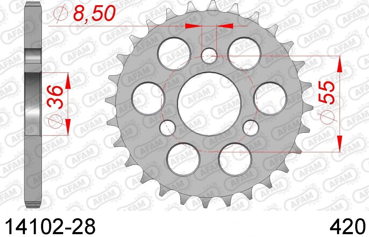 REAR STEEL 28T, 420