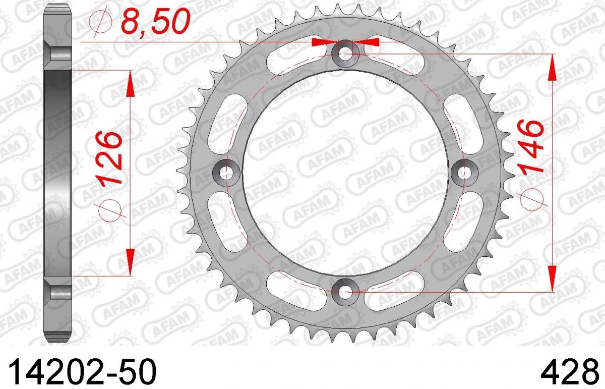 REAR STEEL 50T, 428