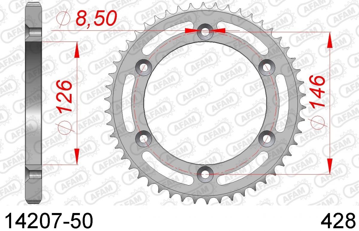 REAR STEEL 50T, 428