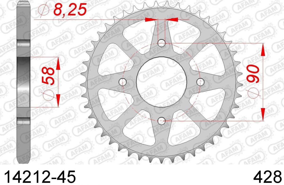 REAR STEEL 45T, 428