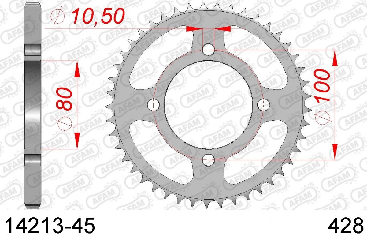REAR STEEL 45T, 428