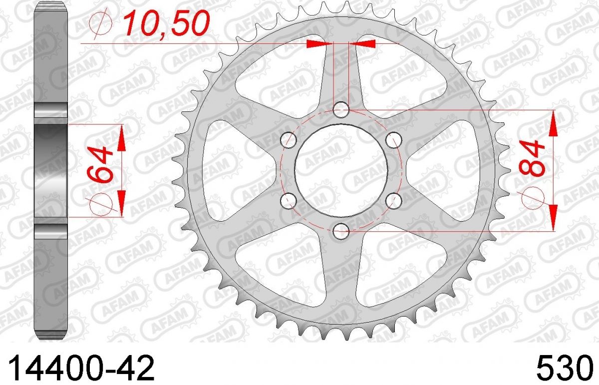 REAR STEEL 42T, 530