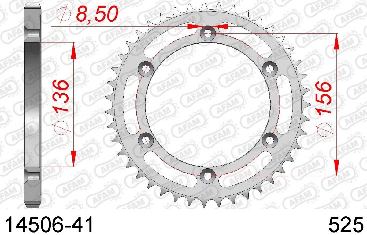 REAR STEEL 41T, 525
