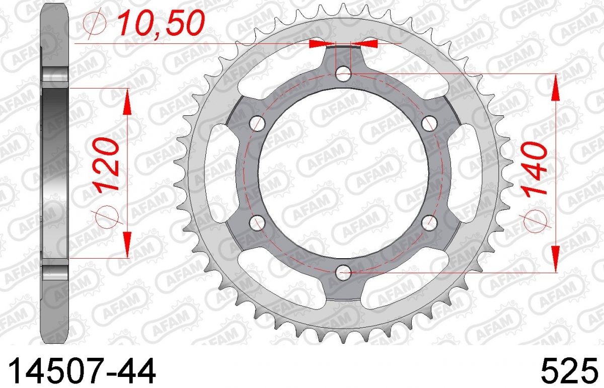 REAR STEEL 44T, 525