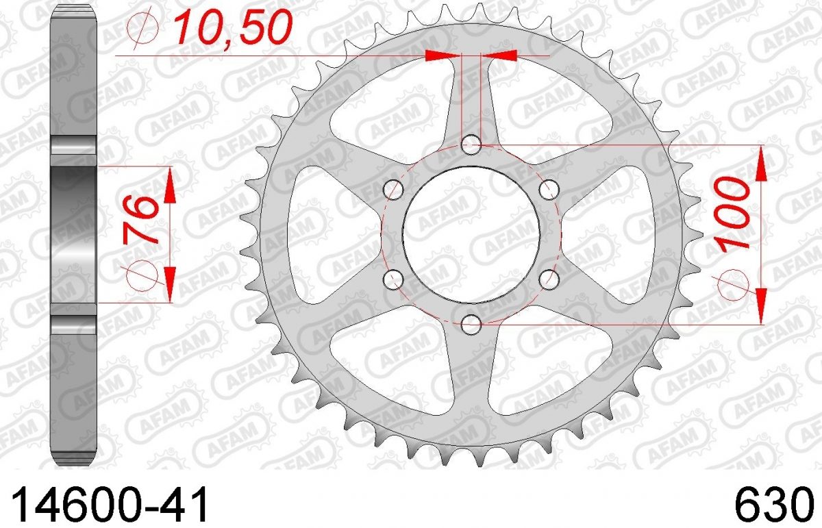REAR STEEL 41T, 630