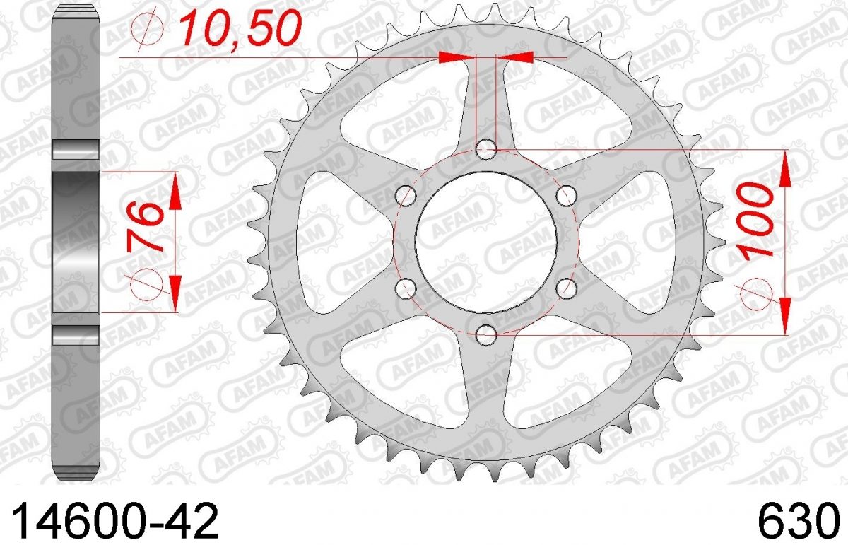 REAR STEEL 42T, 630