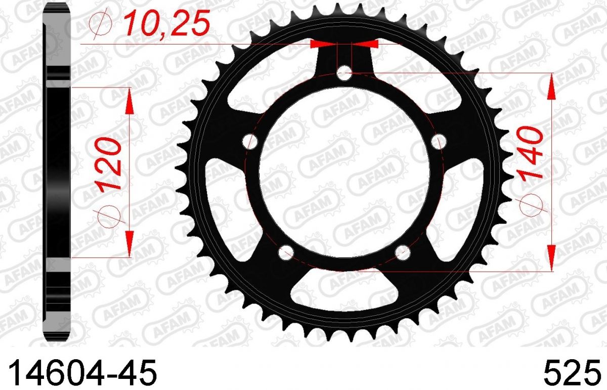 REAR STEEL 45T, 525